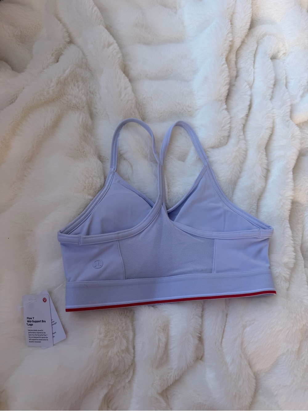 lululemon Light Lavender Athletic Sports Bra with Mesh Details - Picture 2 of 8